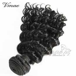 Brazilian Natural Color Deep Wave Human Hair Weave 10 to 26 Virgin VMAE HAIR Soft Natural Human Hair