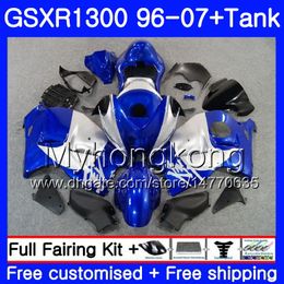 +Tank For SUZUKI GSXR-1300 GSXR1300 96 97 98 99 00 01 Black Blue 333HM.71 Hayabusa GSXR 1300 1996 1997 1998 1999 2000 2001 2007 Fairings