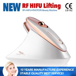 led lights for face UK - Hot selling Mini Portable Hifu Machine With RF LED Light Therapy For Face Lift Hifu Home Use Skin Tightening