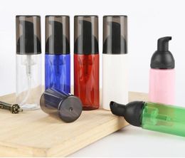 50ml/1.7oz Empty Travel Colorful Plastic Foamer Bottles With White/Black Pump Hand Wash Soap Mousse Cream Dispenser Reusable Bottles SN152