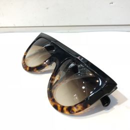 New Women 41398 Sunglasses Audrey Goggle Sunglasses Wrap Unisex Model Big Frame Leopard Double Color Frame