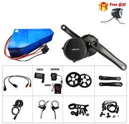 Tax free eu! 750w ebike kits 48v bafang bbs02 750w mid drive kit electric bike crank motor kit + li-io 48v 20ah triangle battery