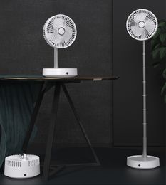 USB charge foldable fan mobile electric fans home portable desktop student dormitory floor shaking minifans with remote control air conditioner