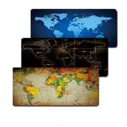 portable fold World Map Mouse Pads Gaming Large Mousepad Gamer Big Computer MouseMat Office Desk Mat Keyboard Pad Wrist Rests for Game
