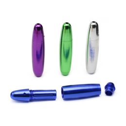 New Colourful Torpedo-shaped Smoking Pipe Portable Metal Tube Removable Innovative Design High Quality Philtre Hot Cake DHL Free