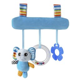 Baby Cute Animal Stroller Decoration Pendant Baby Bed Hanging Bell Comforting Toy Infant Stuffed Plush Toy