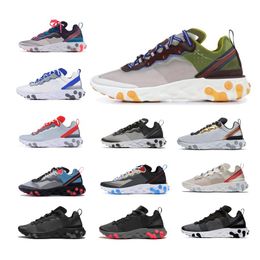 NOUVEAU 2019 Epic React Element 87 chaussures de course pour hommes femmes blanches noires NEPTUNE GREEN hommes bleu concepteur formateur baskets de NOUVEAU 2019 Epic React Element 87 chaussures de course pour hommes femmes blanches noires NEPTUNE GREEN hommes bleu concepteur formateur baskets de