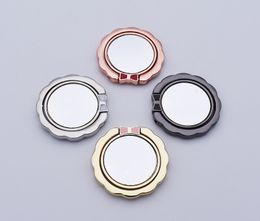 Mirror Ring Holder Magnetic Car Mount Holder With Mirror Mobile Phone Bracket Finger Ring Grip 360 degree Rotating Bow tie