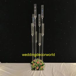 New style Star spring 8 heads candle without light walkway stand for wedding event stage decoration 1054