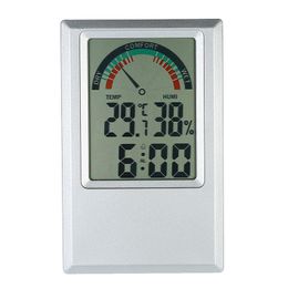 Digital Hygrometer Thermometer Garden Temperature Humidity Metre Max Min Value Alarm Clock Comfort Level Testing Tools