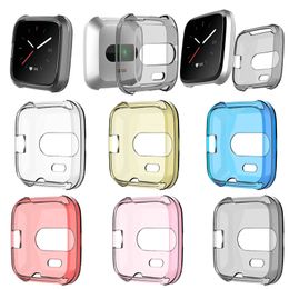 Protective Cases For Fitbit versa Lite Ultra Slim Soft TPU Protector Smart Watch Case Cover Drop Shipping