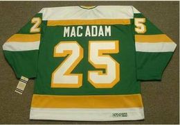 Custom Men Youth women Vintage #25 AL MACADAM Minnesota North Stars 1979 CCM Hockey Jersey Size S-5XL or custom any name or number