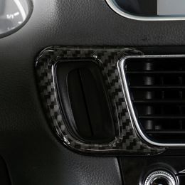 Car Styling Key Hole Decoration Frame Cover Console Carbon Fiber Trim Sticker For Audi Q5 2010-2016 Interior Accessories