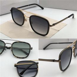 Luxury-New fashion designer sunglasses JOHN plate square frame metal drop oil legs top quality popular simple style uv400 lens