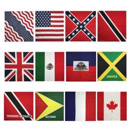 High quality flag bandana national men cycling printed mask bandanas for head wrap wholesale and retail