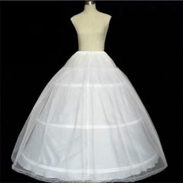 Hot Sale Bridal Petticoat White Three Hoop High Quality In Stock Ball Gown Crinoline Fashion Wedding Accessories Petticoats