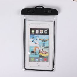 Universal PVC Waterproof Dry Bag for smart phone Luminous Edge Touch Friendly Multi Colour 100pcs/lot