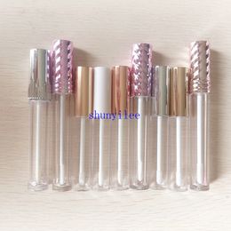 Empty Lip Gloss Tubes Transparent Lipgloss Containers Clear Refillable Lipstick Lip Balm Bottles Cosmetic Container with Rubber Stoppers for Girls