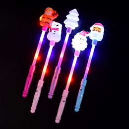 Factory direct glow stick snowman stick senior magic fairy wand Christmas children's activities gifts Led Rave Toy