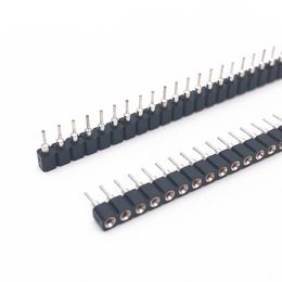 240pcs 2.54mm Round Female Header tin Single Row 40Pin 0.1" Hole Female Header 2.54mm 1x40P Round Pin Connector Free Shipping