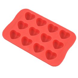 Heart Shape Silicone Ice Cube Mould DIY Cake Jelly Chocolate Whisky Tray