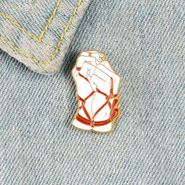 Bundled hands enamel pins Feminist badges Female revolution brooches Lapel pin Clothes backpack Fashion Jewellery gifts for women
