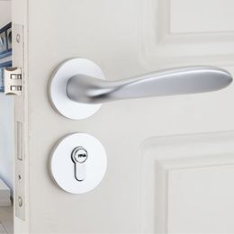 Indoor lockset alumina Split lock Solid wood locks white Space Aluminium Handle door lock Bedroom No fading