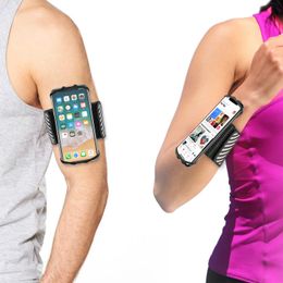 TFY Sport Armband and Wristband Phone Holder for 4.5 - 6 inch iPhones and Other Phones