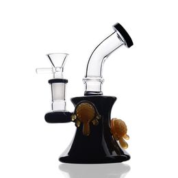 Beaker base Bong Oil Rigs Narghilè Pipa da fumo Bubbler Chicha Bong d'acqua Accessorio per sigarette Dab rigs con giunto da 14 mm