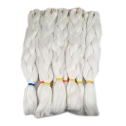 Glowing Synthetic Braiding Hair Shining Hair In The Darkness 100g 24Inch Soft Braiding Hair Extensions In Stock