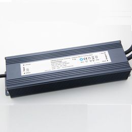 Freeshipping IP66 Triac 80W 100W 120W 150W 200W 300W 360W Dimmable LED Driver AC to DC 12V 24V Power Supply Dimming Lighting Transformer