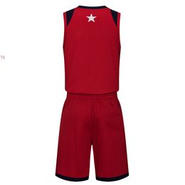 2019 New Blank Basketball jerseys printed logo Mens size S-XXL cheap price fast shipping good quality Dark Red DR004nh