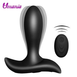 10 Frequency Wireless Remote Control Anal Plug G-spot Prostate Massage Vibrator Butt Plug Clitoris Stimulator Sex Toy For Adult Y190711
