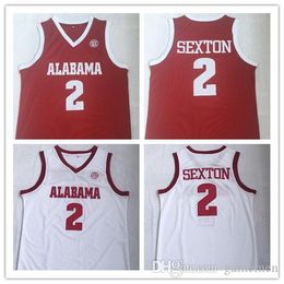 2019 Alabama Crimsontide Ncaa Jerseys Sexton College Jerseys White Shis Tops Fashion Hot School Retro Vintage Students Basketball