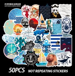 50 PCS Mixed Car Stickers Voyager Adventure For Skateboard Laptop Fridge Helmet Pad Bicycle Bike Motorcycle PS4 Notebook Guitar PVC Decal