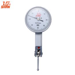 Freeshipping Dial Indicator 0-0.8mm/0.01 Aluminum Body Dial Test Gauge Measuring Tools