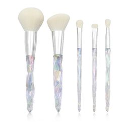 5Pcs Makeup brushes Diamond Crystal handle Professional Set Blush Eye Shadow Cosmetic Brush free ship 3set