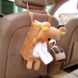 -Tier geformt Papierkästen für Auto-Serviette-Papier hängenden Beutel Stuhl zurück Tissue Box Elefanten Panda Hasen Bär Cases 7 5hl H1