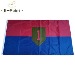 USA 1st Infantry Division Flag 3*5ft (90cm*150cm) Polyester flag Banner decoration flying home & garden flag Festive gifts