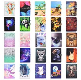 Painting butterfly Elephant panda cat owl unicorn Filp Stand leather case for ipad pro 11 2020 10.2 10.5 2/3/4 mini 12345 air 2 5/6