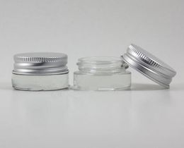 400pcs 5g high quality glass cream jar with Aluminium lid,5ML wide mouth cosmetic container,eye cream cosmetic packaging#41