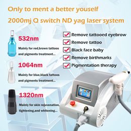 q-switch nd yag laser Professional tattoo removal equipment Black Doll Treatment CE approval