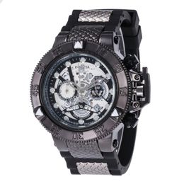 3A19Invicta 52mm High quality quartz watches All pointers work full function Rubber band Stainless steel dial sports watch Brand W281Q
