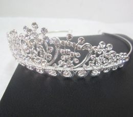 Fash Women Multi crystal Statement Tiaras Fashion Hair Jewellery Silver Headbands Flower hairbands Birdal crowns Wedding hair accessories 2017