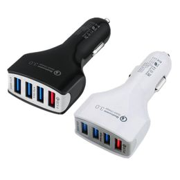 QC3.0 Quick Charge Adaptive 4 Port USB Fast Car Charger For Samsung S10 Note 10