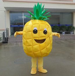 Professional custom pineapple Mascot Costume cartoon fruit character Clothes Halloween festival Party Fancy Dress