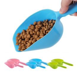 Dog Shovels Pet Plastic Feeder Multi Color Portable Cat Foodstuff Scoop Spade Environmental Friendly Non Toxic Pet Supplies XD22887