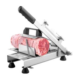 304 stainless steel mutton roll cutting machine manual meat slicer household commercial beef meat slicer beef meat cutting machine