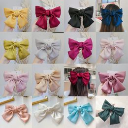 Multicolor Ribbon Bowknot Hair Clip Women Girl Cute Bowknot Barrettes Fashion Hair Accessories for Gift Party