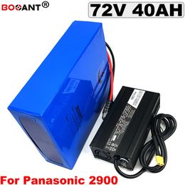 Rechargeable 18650 Lithium battery 72V 40AH Electric bike Lithium battery 72V for Bafang BBSHD 1500W 2000W 3000W 4000W Motor